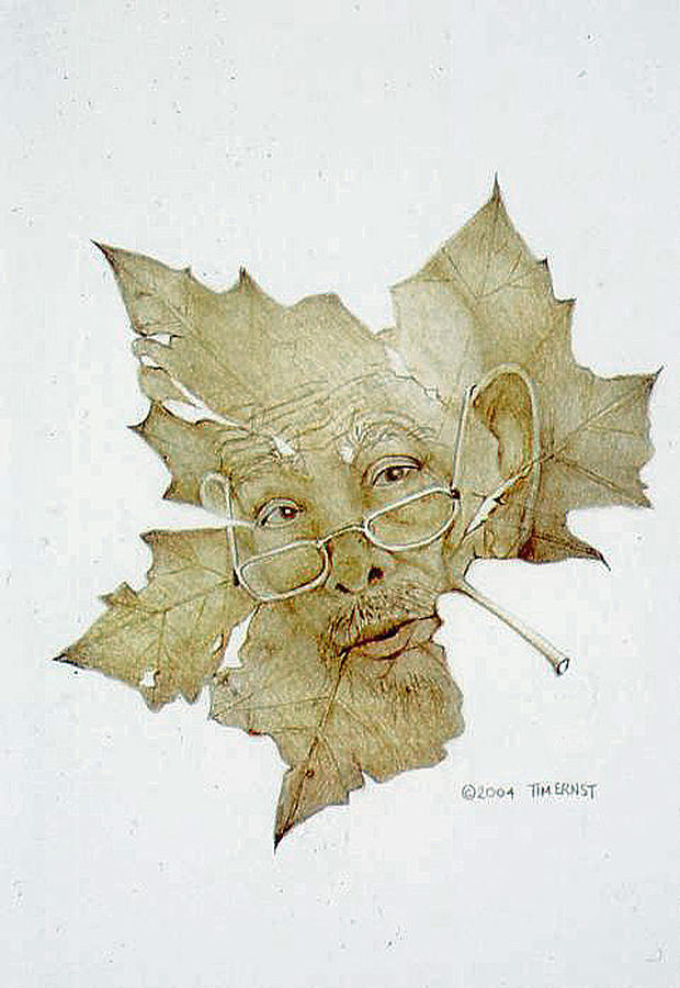 Grandfather Drawing by Tim Ernst