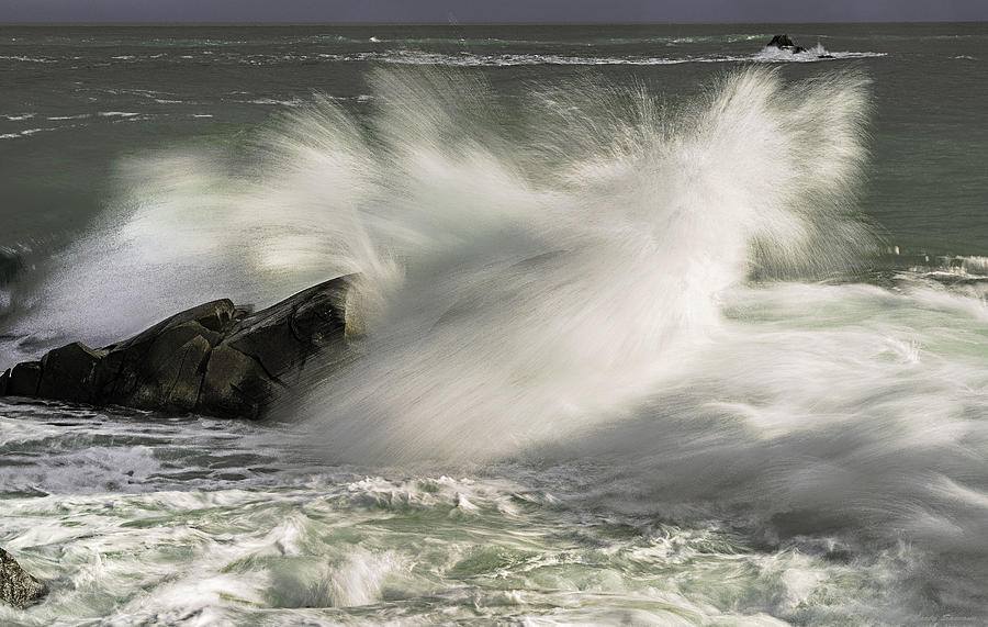 Grandiose Surf at Quoddy Head State Park Photograph by Marty Saccone