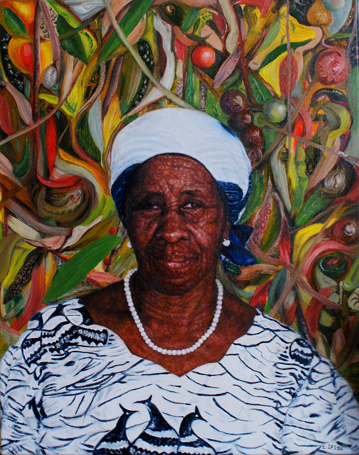 Grandma Painting by Edward Ofosu - Fine Art America