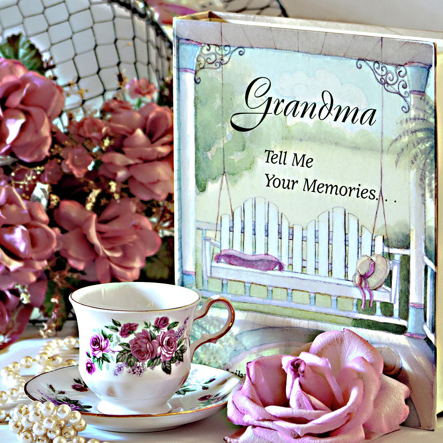 Grandma Tell Me Your Memories... Photograph by Sherry Hallemeier