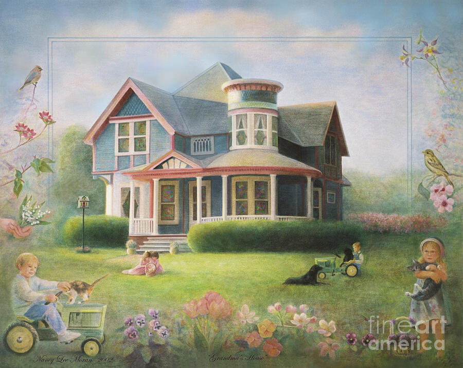 Grandmas House Painting by Nancy Lee Moran