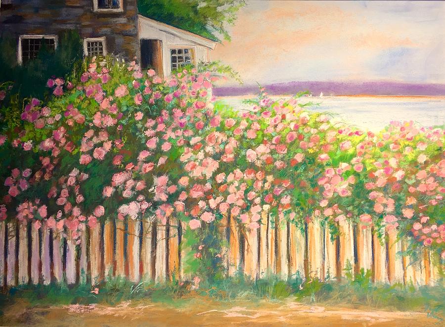 Grandmas Lake House Pastel by Janet Visser