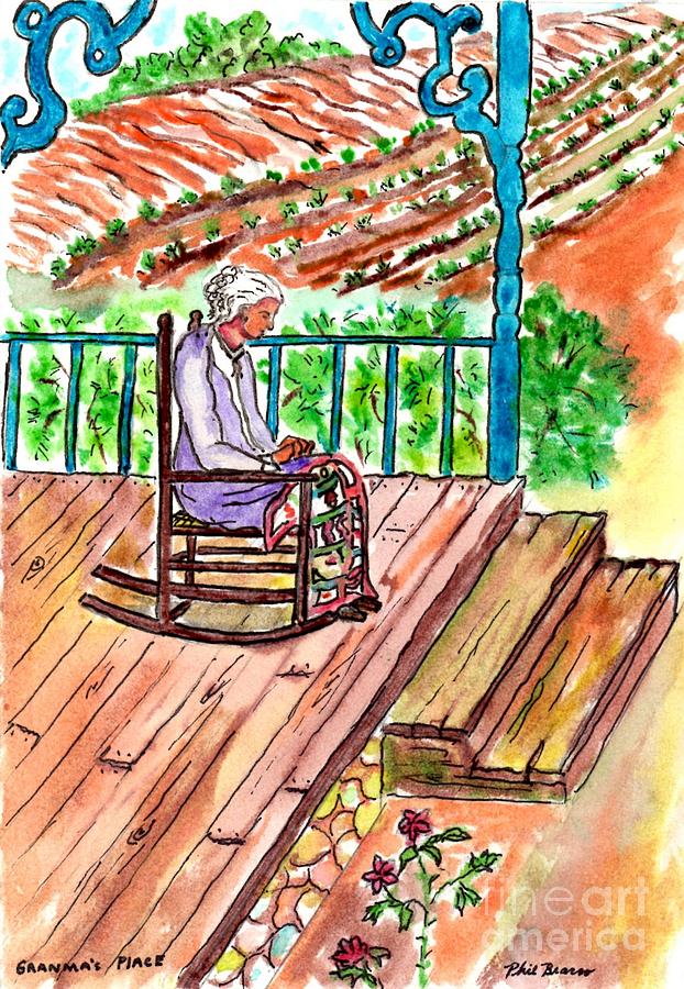 Porch Mixed Media - Grandmas Place by Philip And Robbie Bracco