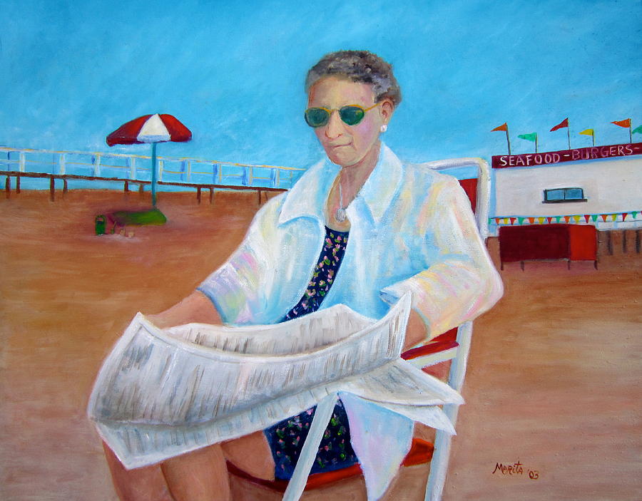 Beach Painting - Grandmom Kelly by Marita McVeigh