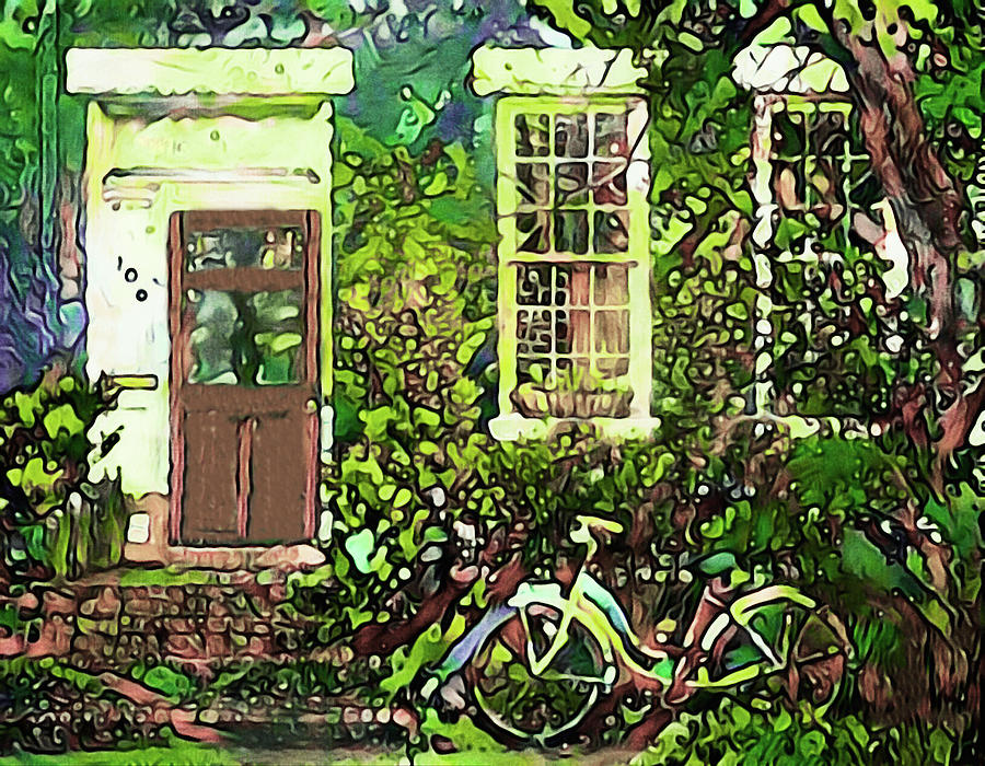 Quaint Home Mixed Media - Grandmoms House by Susan Maxwell Schmidt Quaint Home Mixed Media - Grandmoms House by Susan Maxwell Schmidt