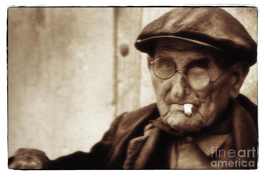 Man Photograph - Grandpa, Catalonia 1976 by Michael Ziegler Man Photograph - Grandpa, Catalonia 1976 by Michael Ziegler