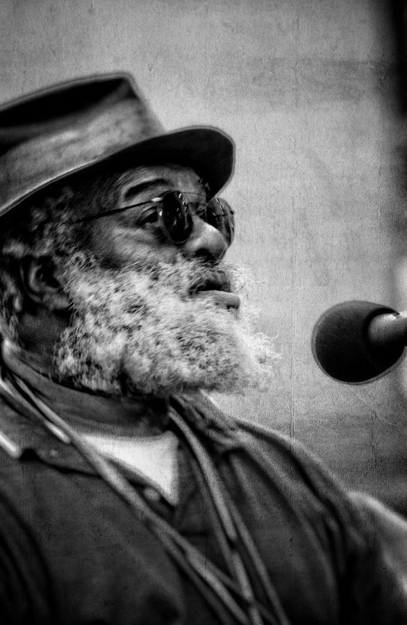 New Orleans Photograph - Grandpa Elliott in Black and White by Greg and Chrystal Mimbs