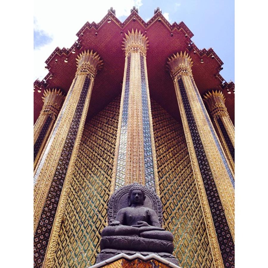 Buddha Photograph - #grandpalace #gold #temple #textiles by Kang Choon Wong