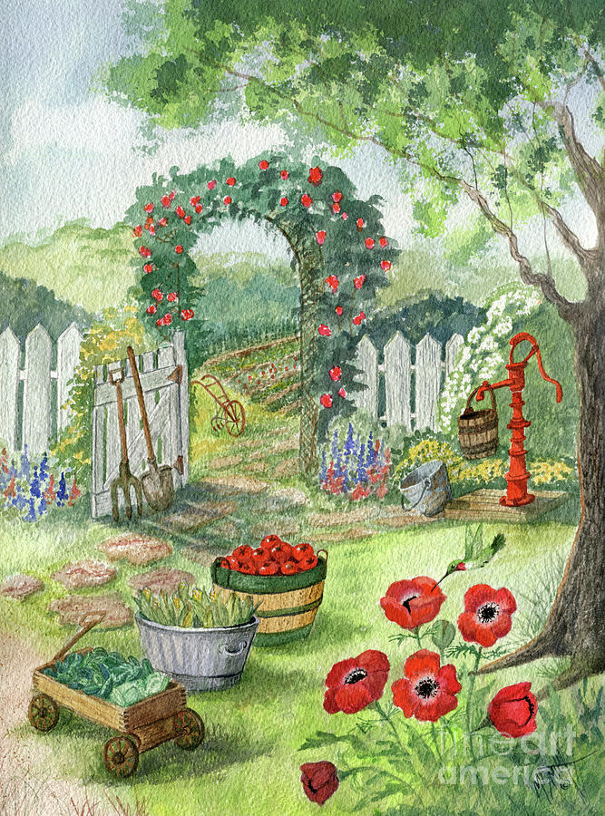 Flower Painting - Grandpas Summer Harvest by Marilyn Smith