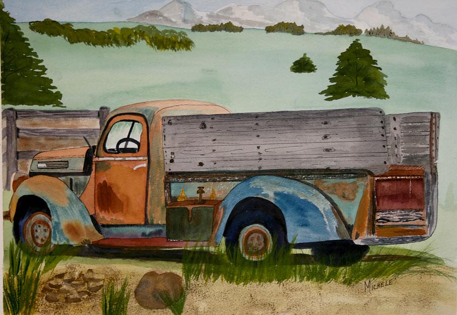 Grandpas Truck Painting by Michele Turney