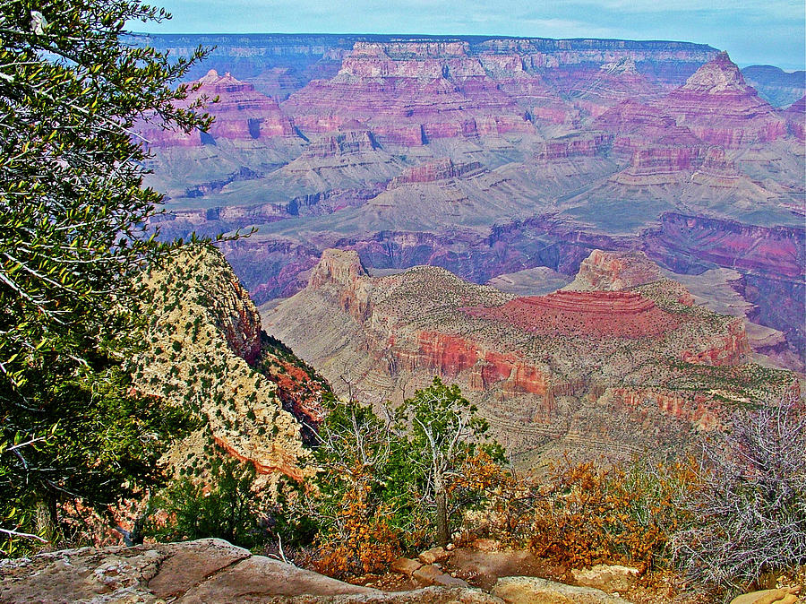 Grandview Point View on East Side of South Rim of Grand Canyon National Park-Arizona Photograph by Ruth Hager