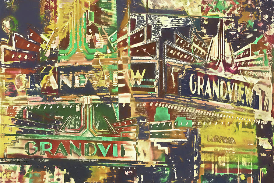 Grandview Theater  Digital Art by Susan Stone