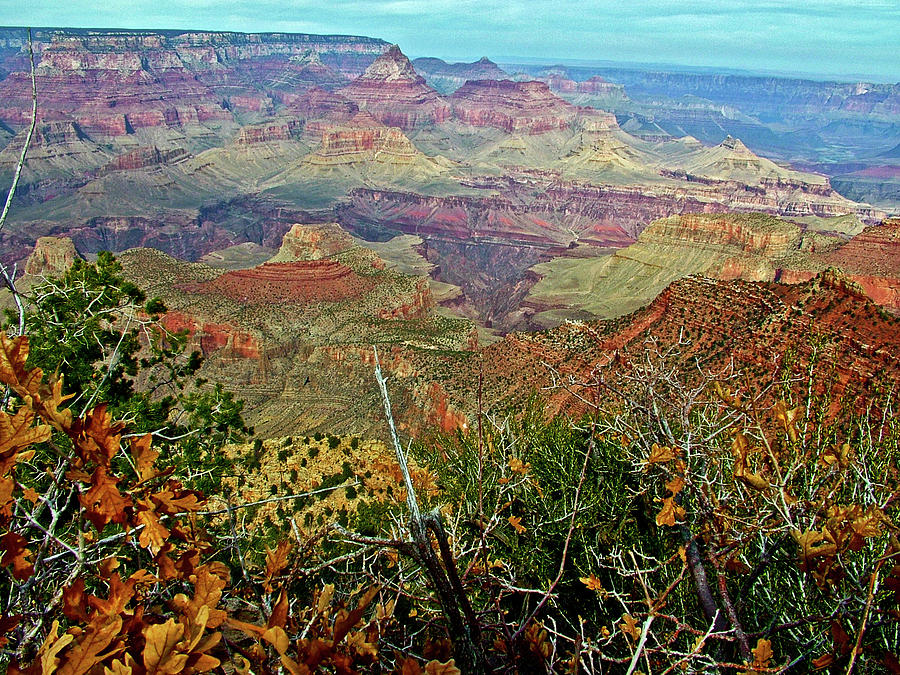 Grandview Trail View on East Side of South Rim of Grand Canyon National Park-Arizona Photograph by Ruth Hager