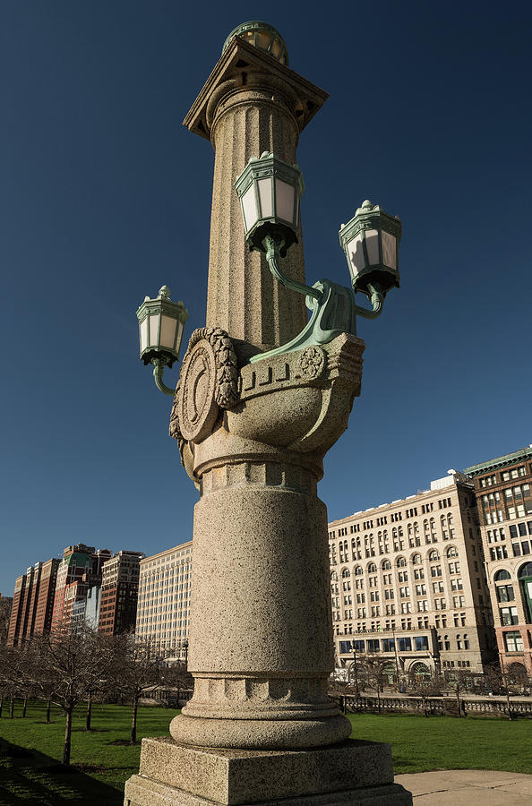 Grant Park Light Setting Chicago Photograph
