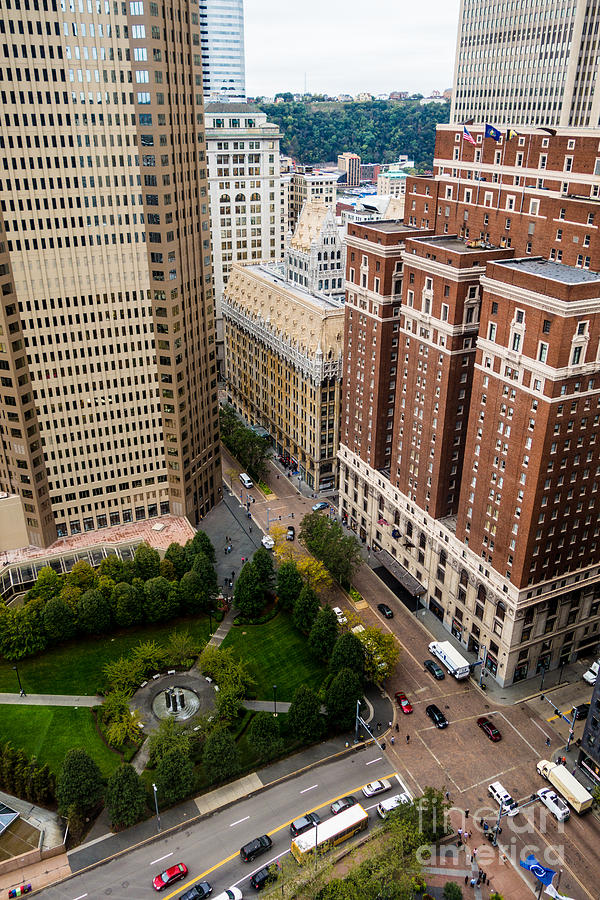 Grant Street as seen from USX Tower Pittsburgh PA Photograph by Amy Cicconi