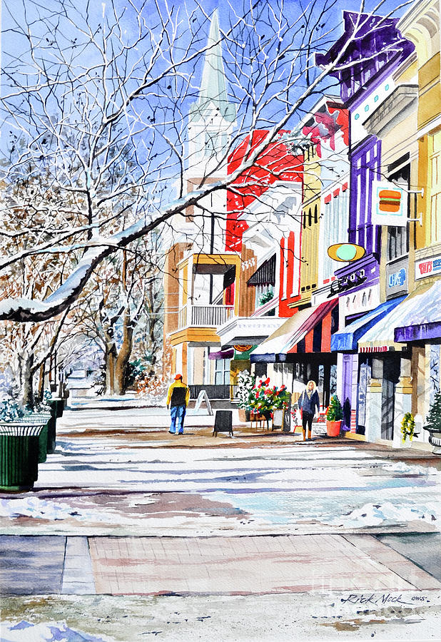 Granville Glistening Painting by Rick Mock
