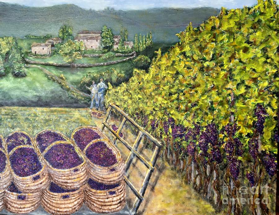 Grape Harvest Painting by Diane Donati - Fine Art America