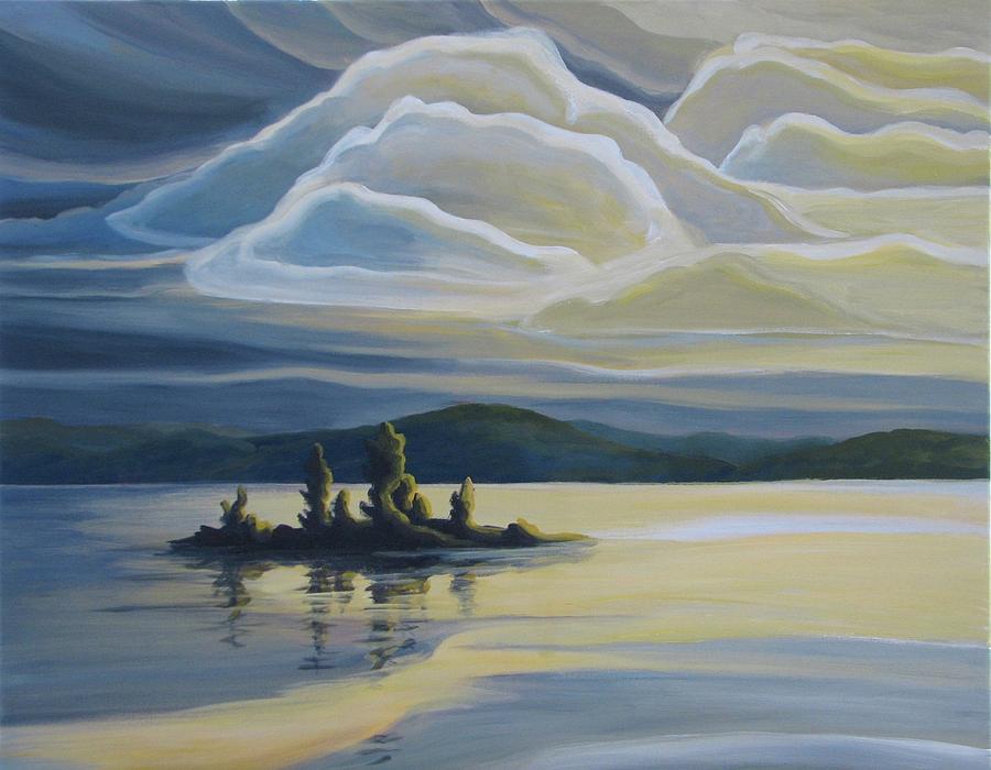 Grape Island Painting by Barbel Smith