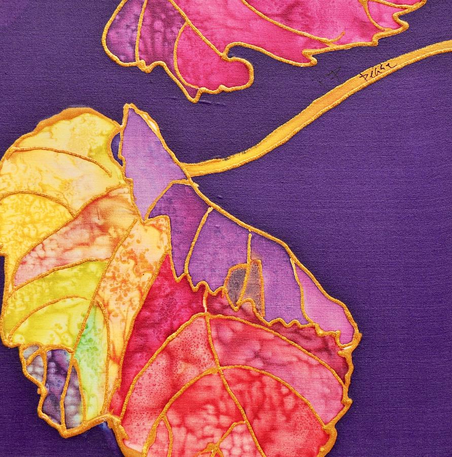 Grape Leaves Painting by Barbara Pease