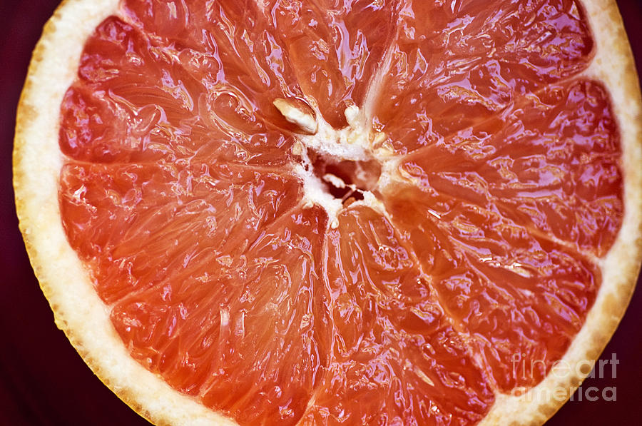 Fruit Photograph - Grapefruit Half by Ray Laskowitz - Printscapes