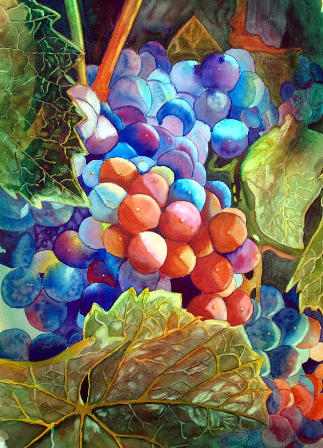 Grapes 1 Painting by Gerald Carpenter