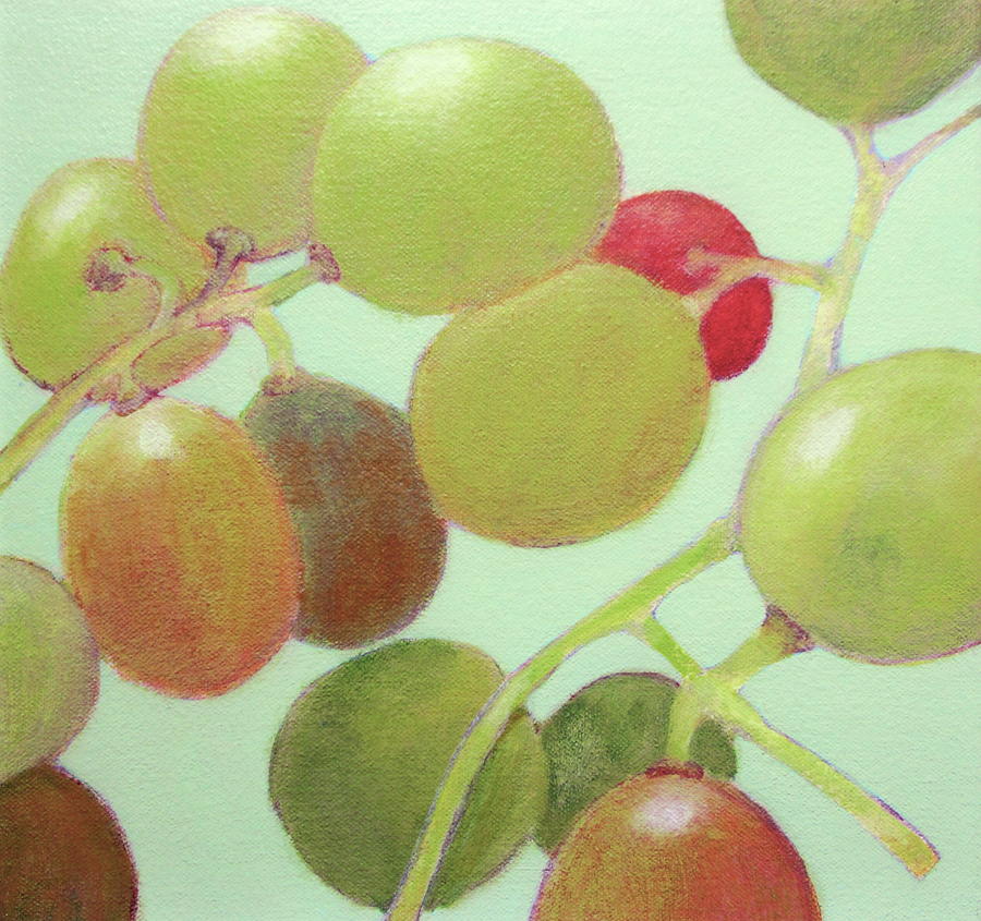 Grapes #6 Painting by Kazumi Whitemoon