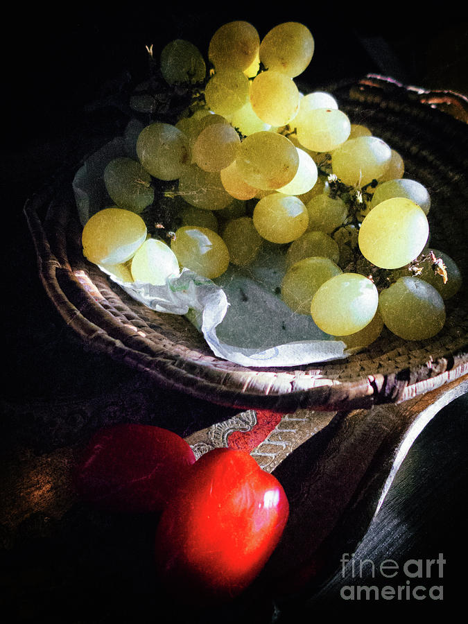Grapes and tomatoes Photograph by Silvia Ganora