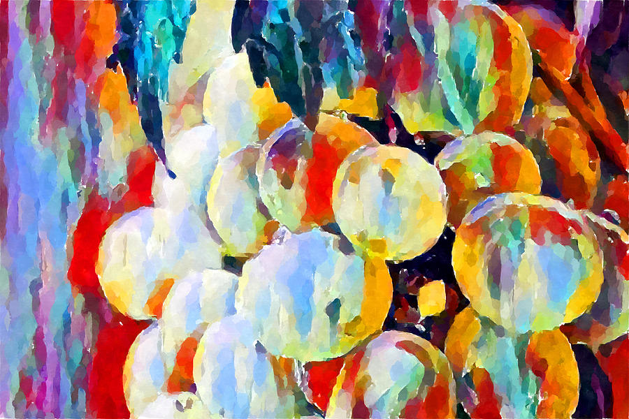 Grapes Painting by Chris Butler