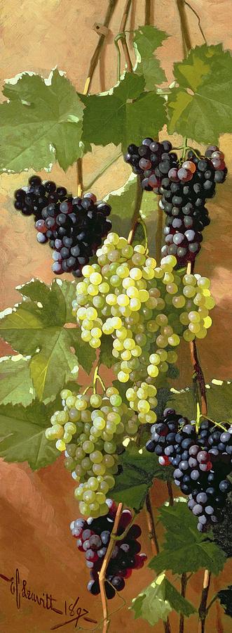 Grape Painting - Grapes by Edward Chalmers Leavitt