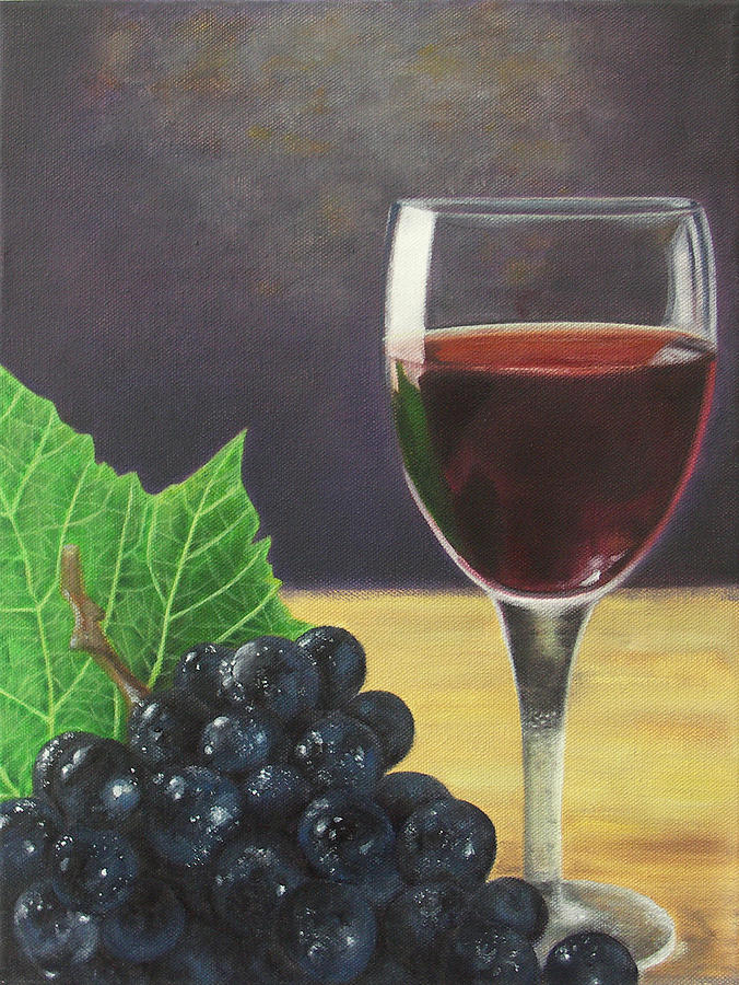 Grapes Painting by Kathleen Wong - Fine Art America