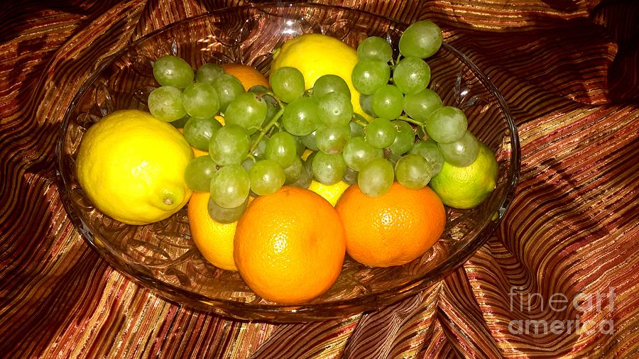 Grapes, Lemons, Mandarins and Lime  Photograph by Oksana Semenchenko