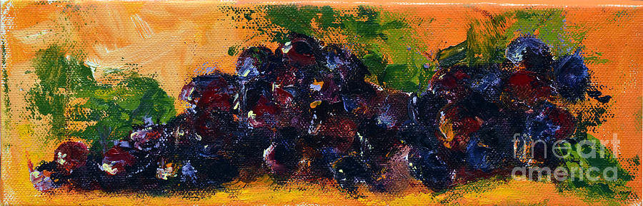 Grapes Painting by Patricia Caldwell