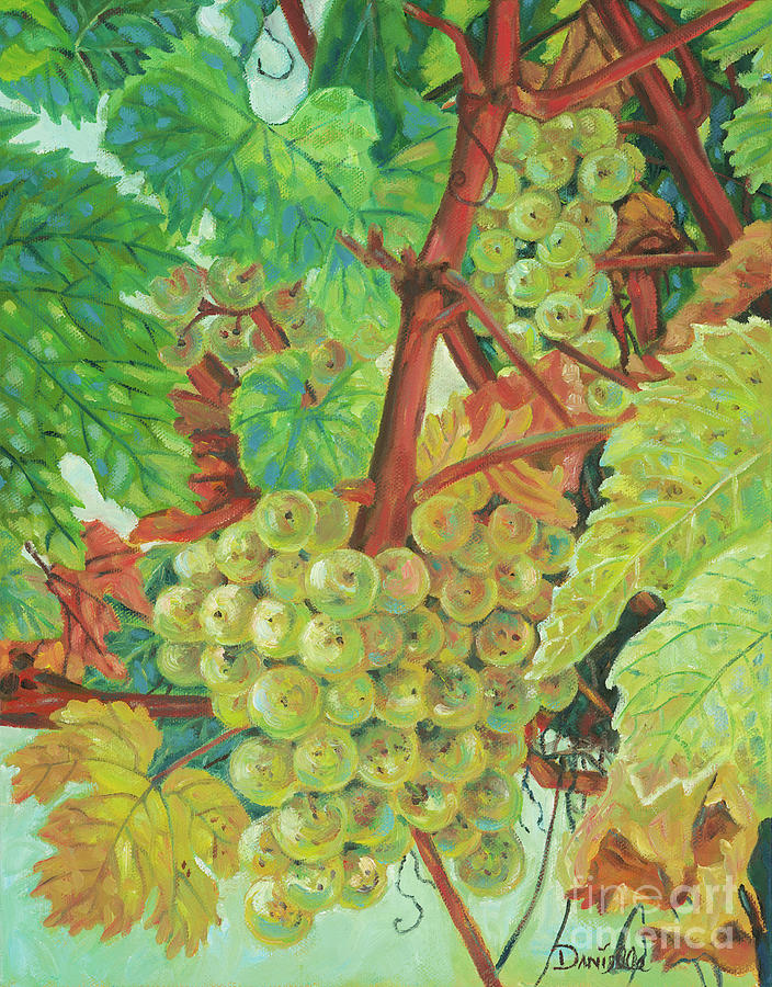 Grapes Provencale Painting by Danielle Perry