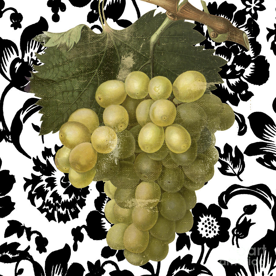 Grapes Suzette II Painting by Mindy Sommers