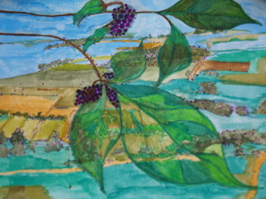 Grape Painting - Grapevine by Joy Sparks