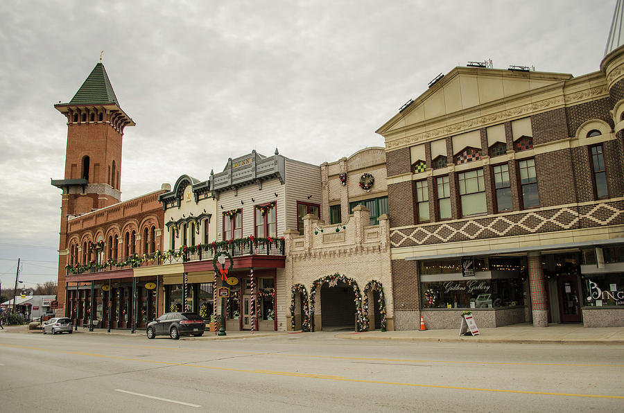 Grapevine Texas Downtown Photograph by Allen Sheffield