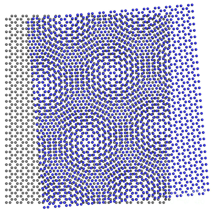 Science Photograph - Graphene, Atomic Scale Moir Patterns by NIST/Science Source