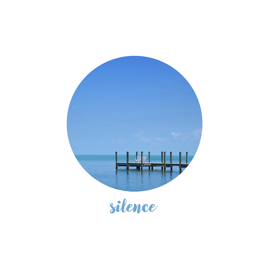 Key Photograph - Graphic Art SILENCE - Oceanview by Melanie Viola