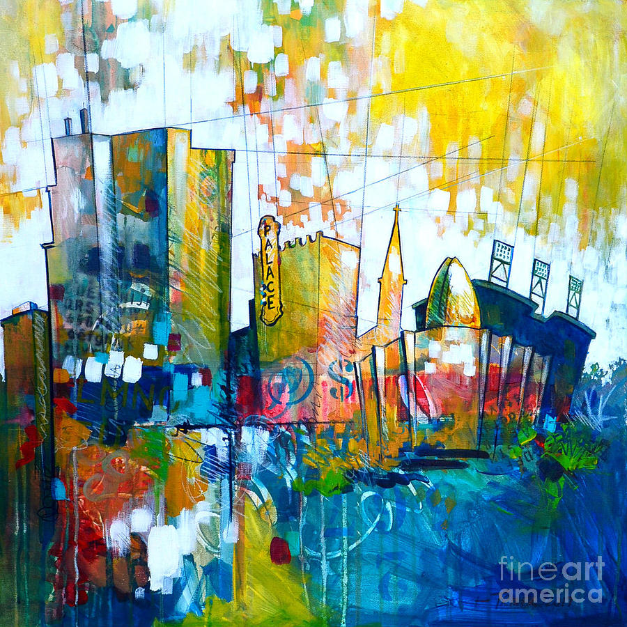 Abstract Painting - Graphic Canton by Christopher Triner