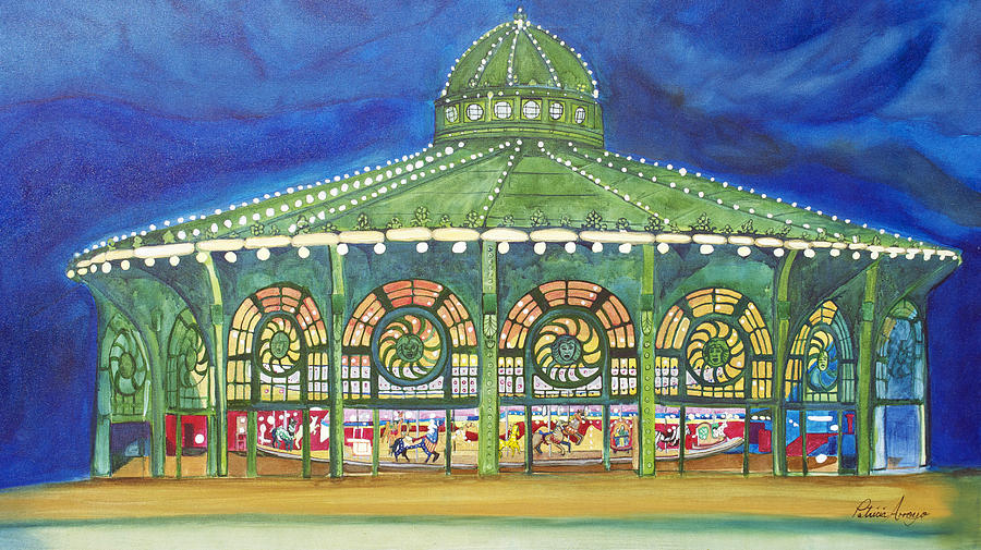The Carousel Painting - Grasping the Memories by Patricia Arroyo
