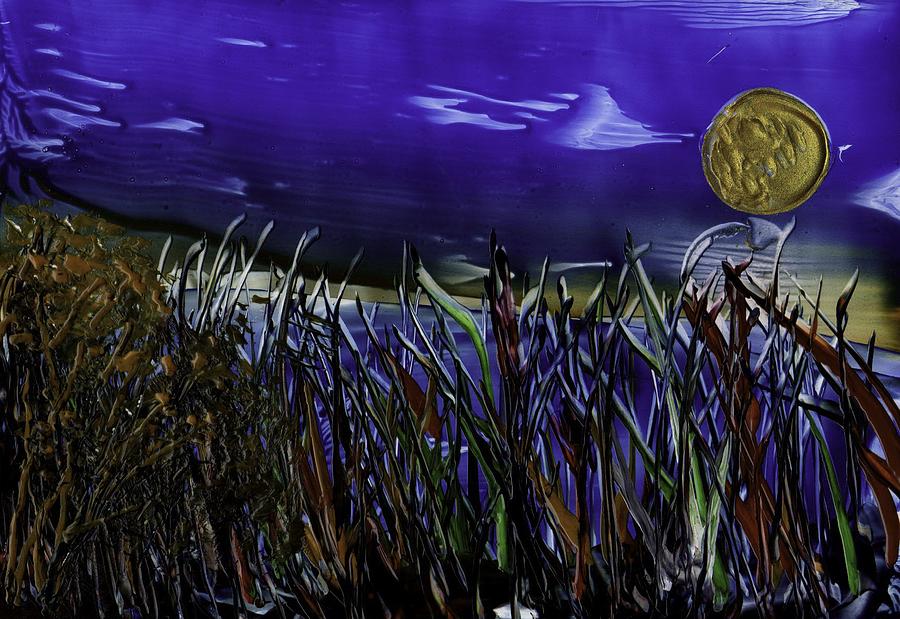 Grass By Water Painting