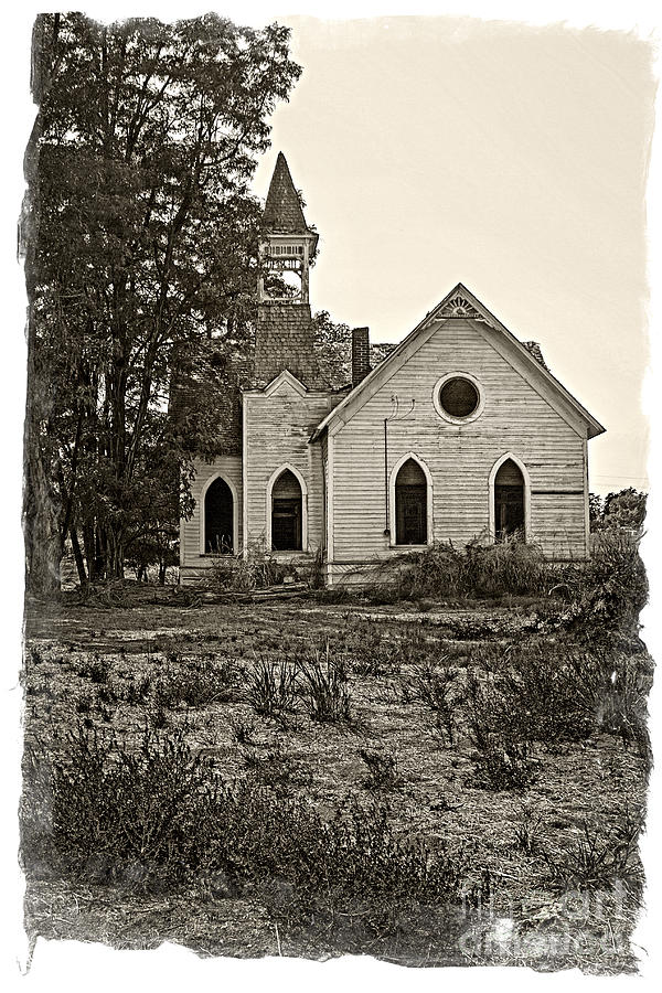 Architecture Photograph - Grass Valley Church by Sonya Lang