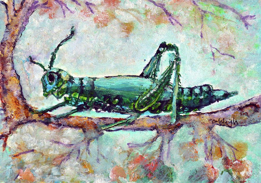 Grasshoper Painting by Ashleigh Dyan Bayer