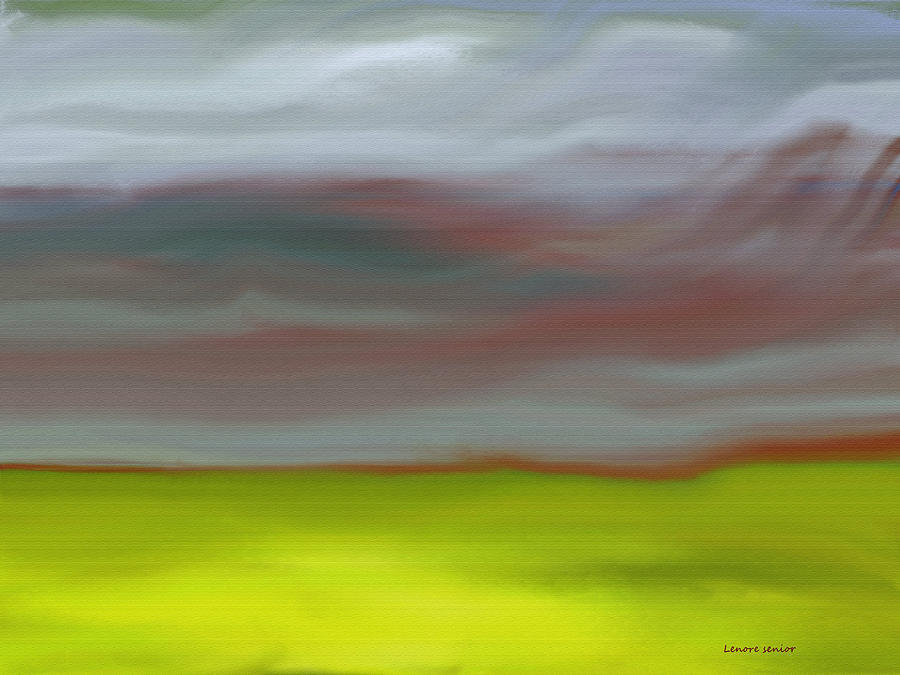 Abstract Painting - Grasslands by Lenore Senior