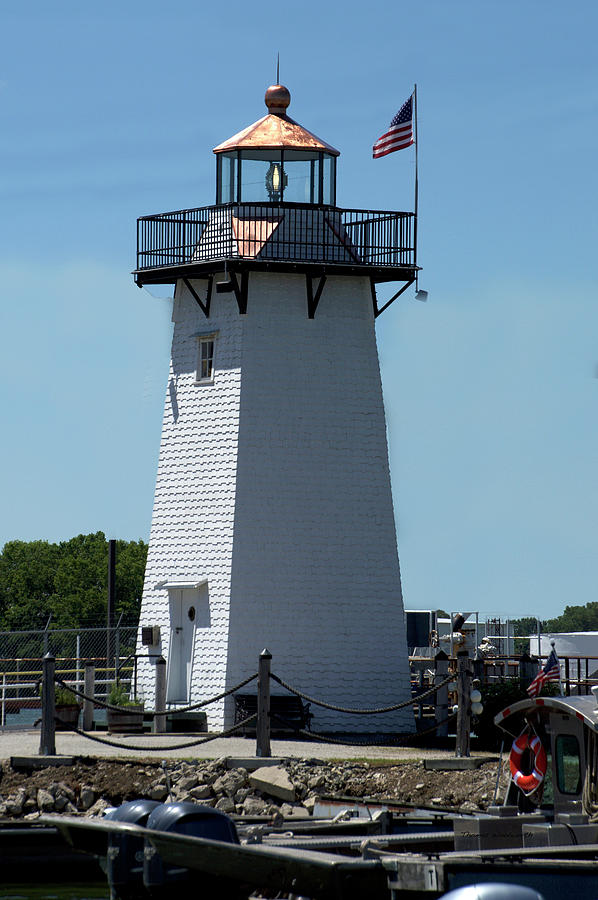 Grassy Island Range Light Wisconsin Vertical Photograph by Thomas Woolworth