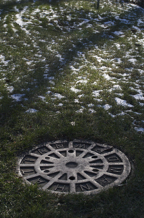 Grassy Manhole Photograph by Henri Irizarri