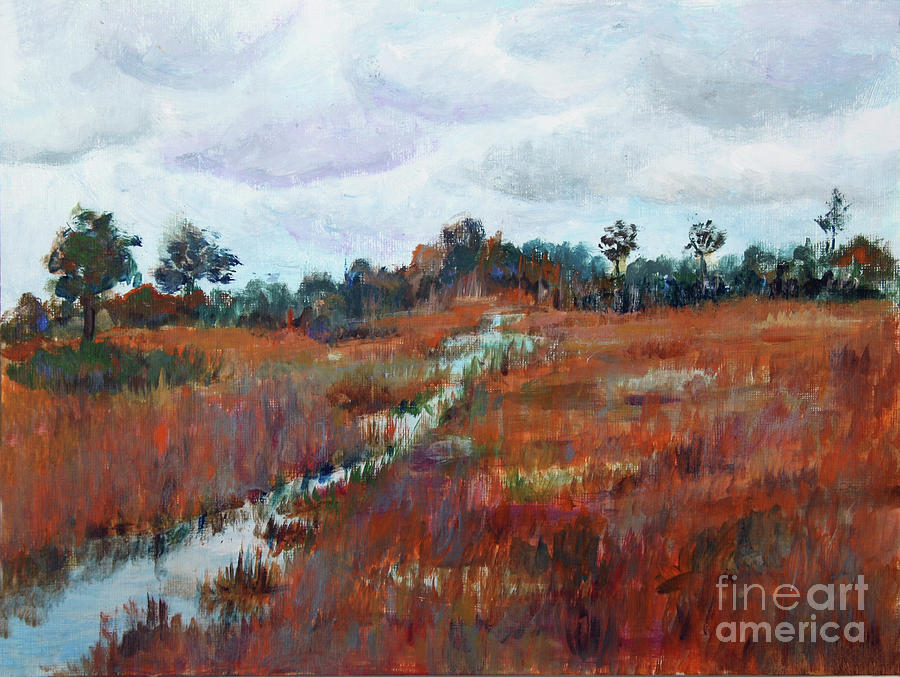 Grassy Waters Park Painting by Donna Walsh