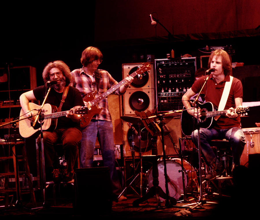 Grateful Dead Photograph - Grateful Dead Acoustic 1980 by Steven Sachs