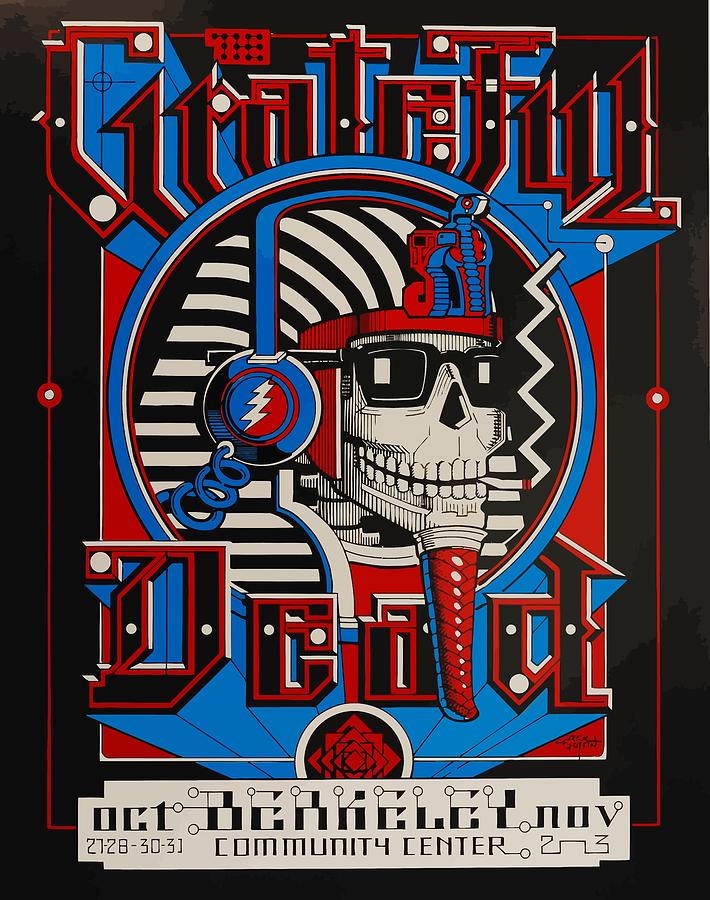 Grateful Dead Digital Art - Grateful Dead Berkeley by The Dead