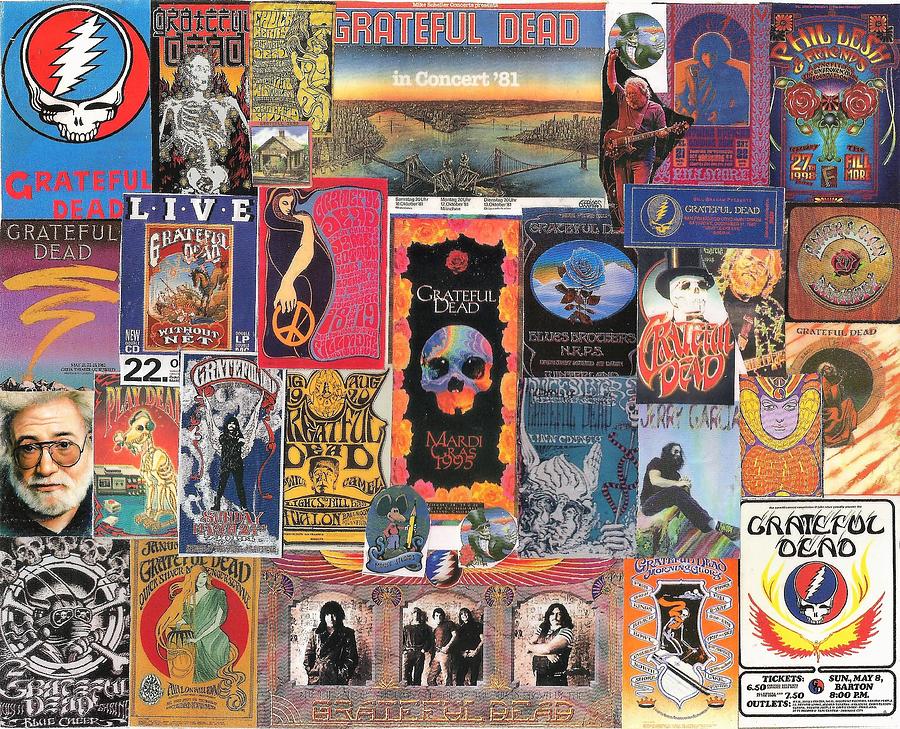 Grateful Dead Collage Poster